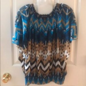 INC Sheer Blouse - Wing Sleeves - Size Medium